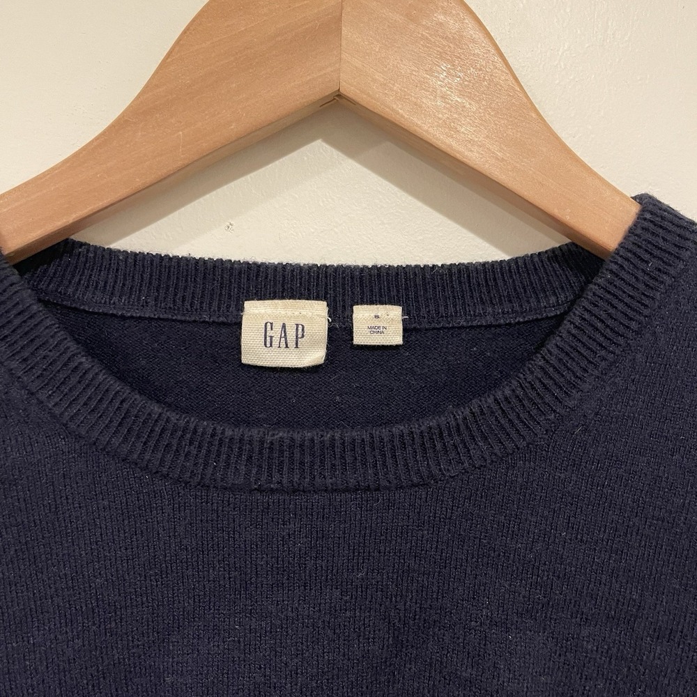 Vintage Style Gap Star Pattern Knit Jumper Navy White Grandmacore Preppy 90's  S - Picture 3 of 8
